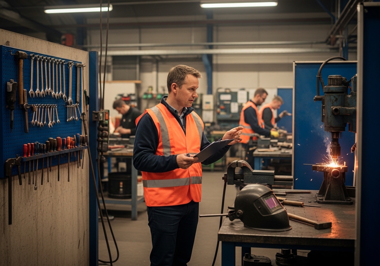 Betriebsbegehung Arbeitssicherheit